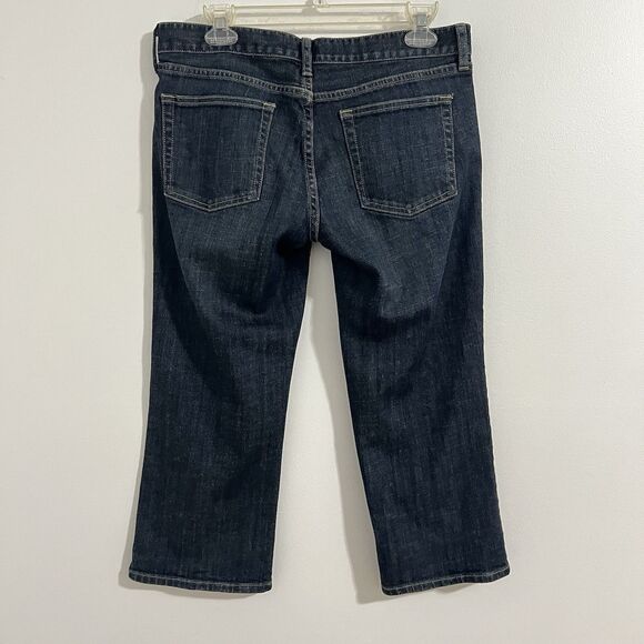 J.CREW Hipslung Women's Capri Jeans Size 30 Blue Dark Wash Low Rise Boho Grunge - Picture 6 of 6